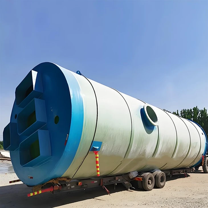Fibreglass FRP Integrated Prefabricated Packaged Pumping Station